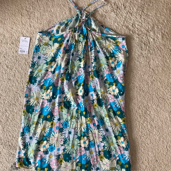 3/$24 SO Halter neck swing mini dress floral print dress S jrs - Picture 11 of 15